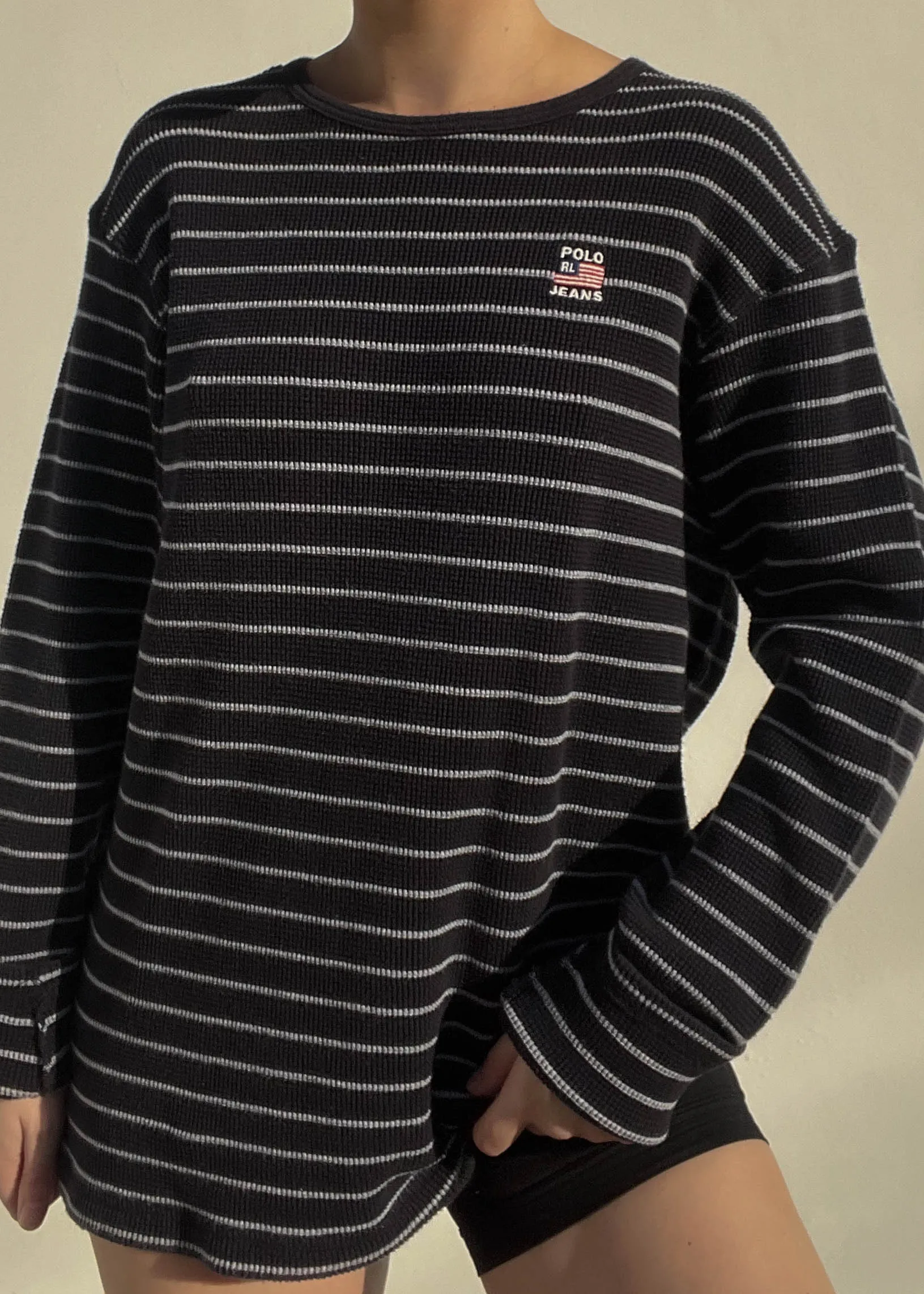 Ralph Lauren Striped Thermal (L)