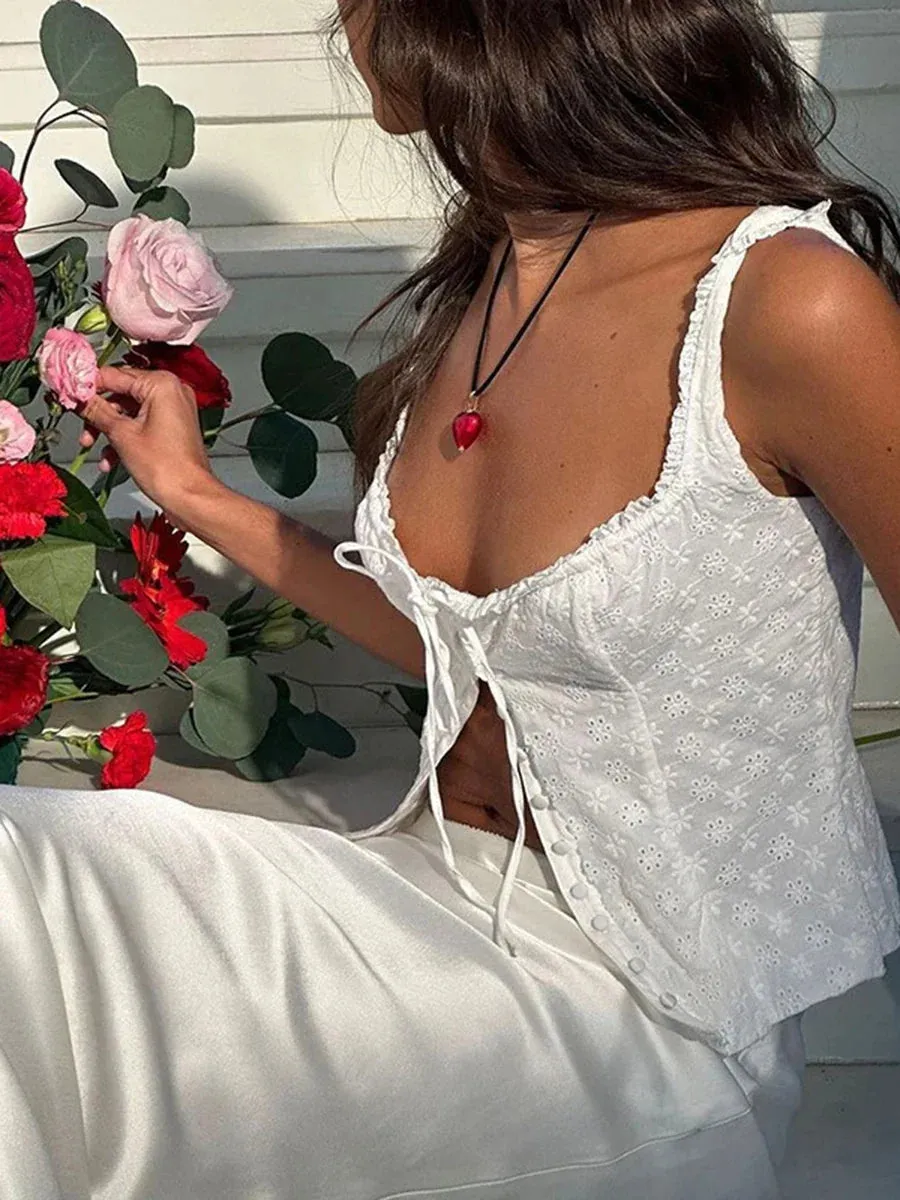 Sexy Tube Backless Going Out Cami Crop Y2K Top