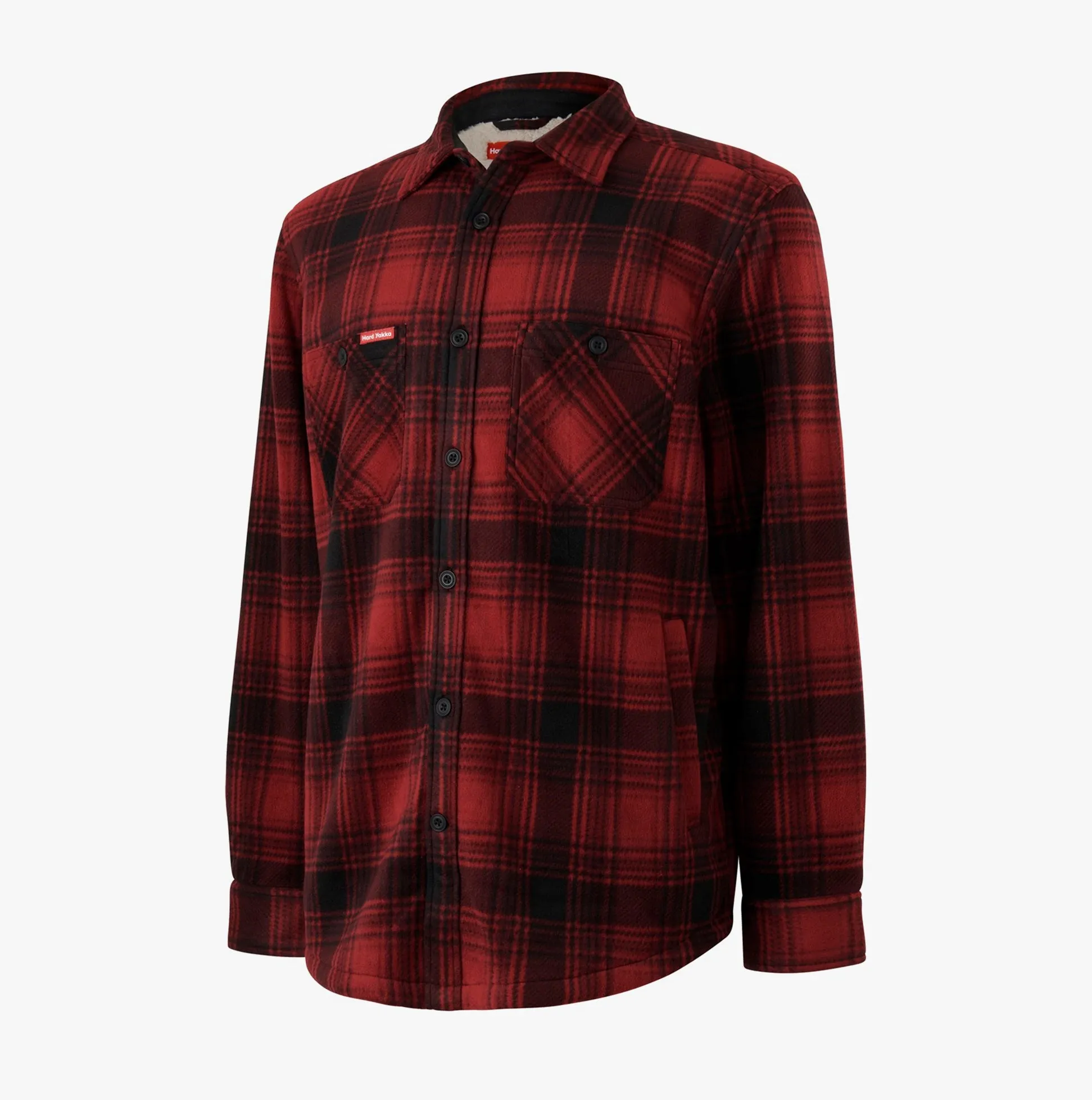 SHERPA Mens Shirt Jacket Red