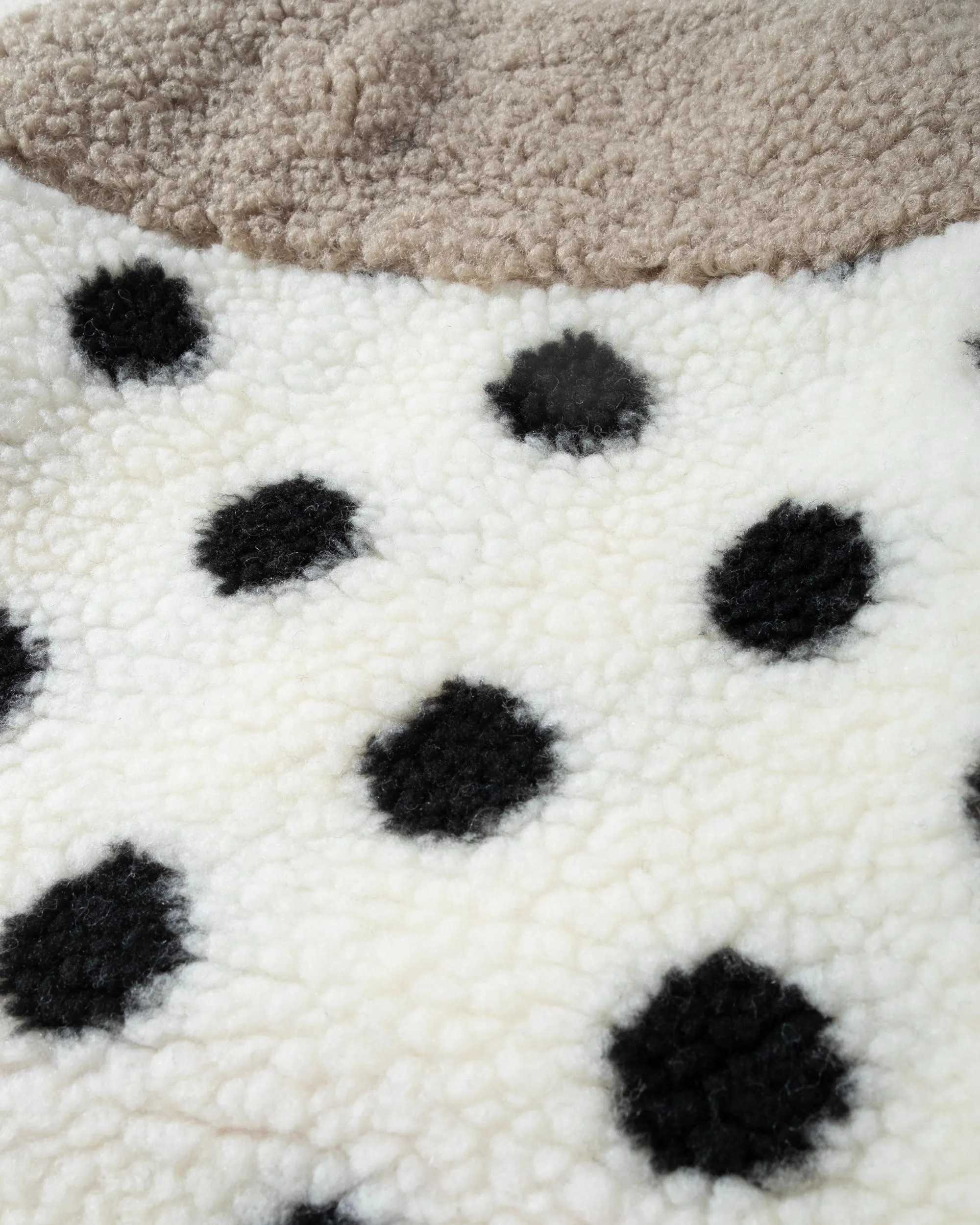 Shiba Polka Dot   Coral Sherpa Dog Pullover