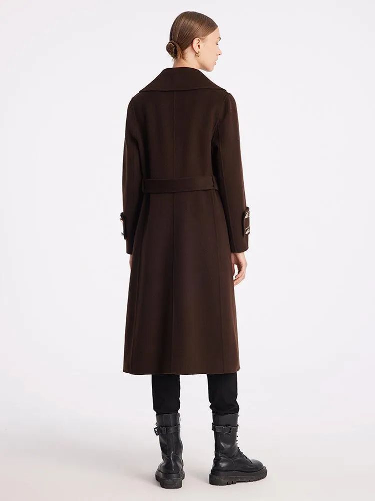 Single-Breasted Double Face Wool Coat