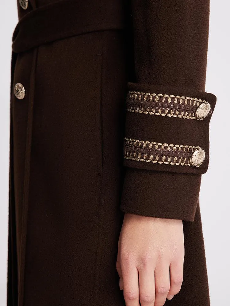 Single-Breasted Double Face Wool Coat