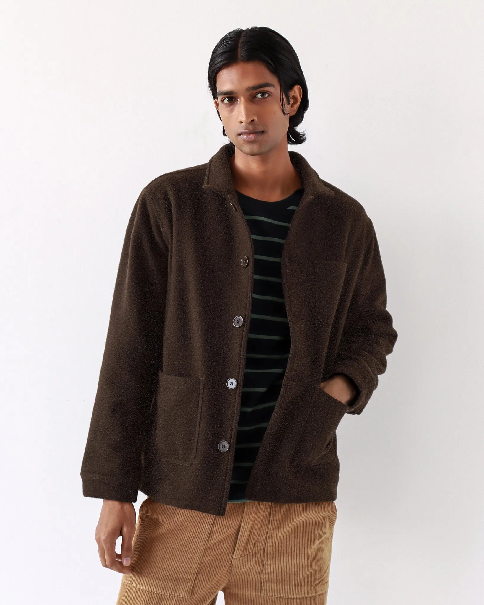 Station Jacket - Slate Brown Tuscan Pile