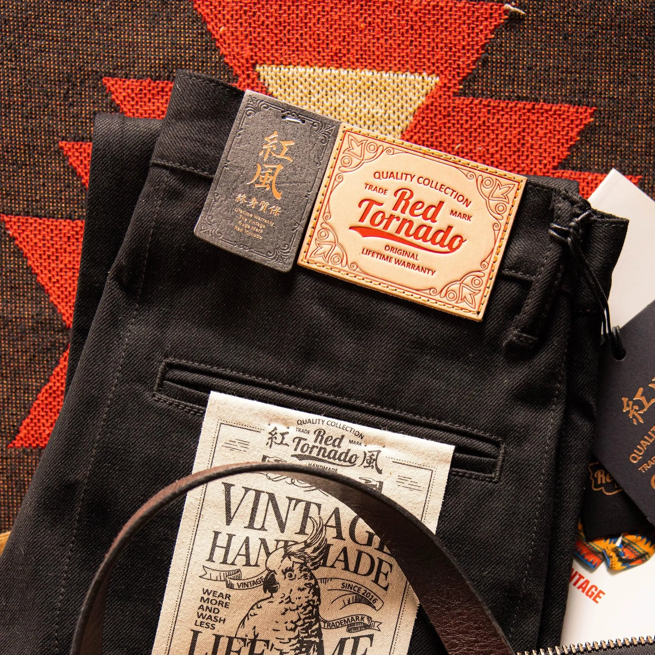 STRAIGHT SELVEDGE OFFICER CHINO PANTS PANTON