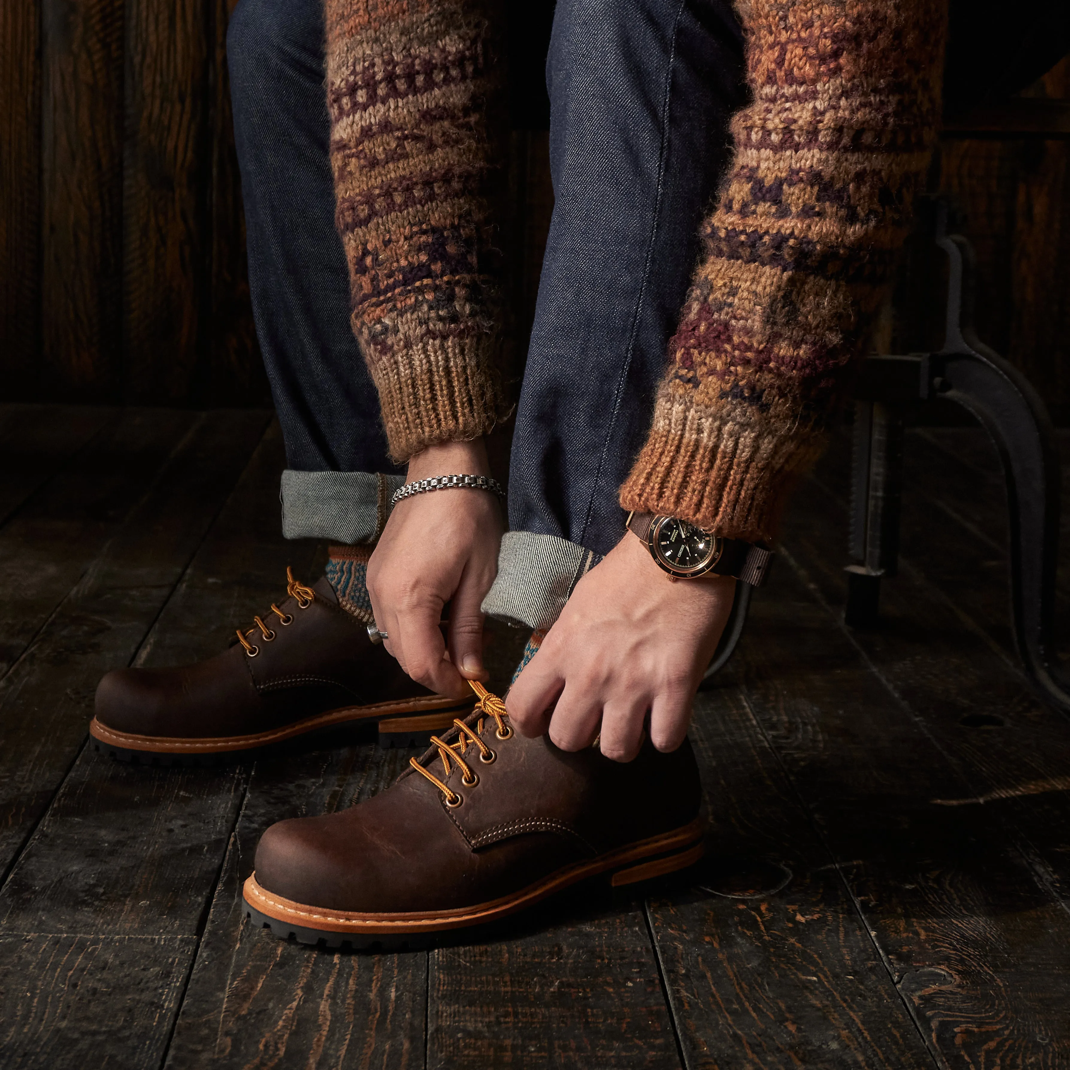 Task Shoes (Vintage Brown) Goodyear Welted