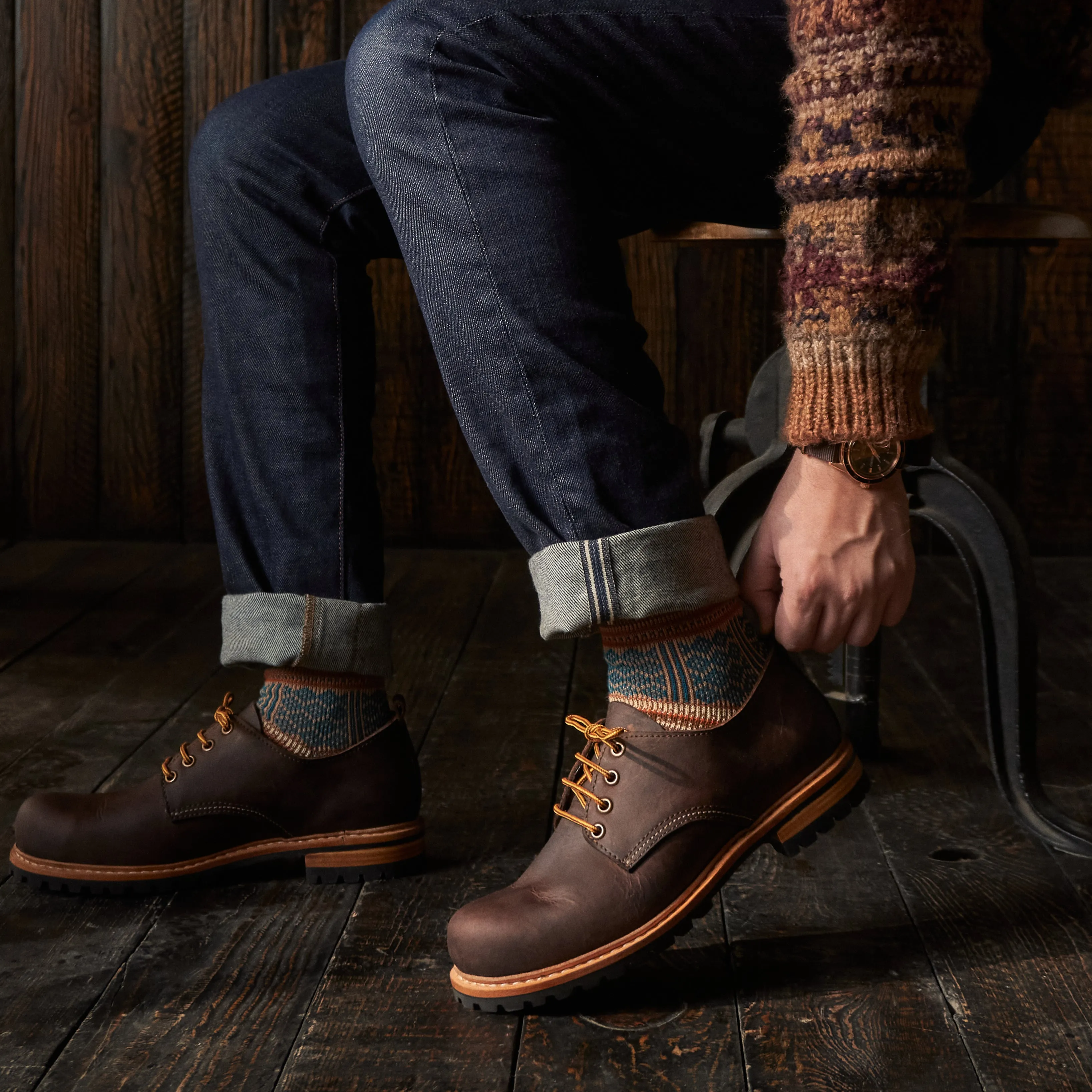 Task Shoes (Vintage Brown) Goodyear Welted