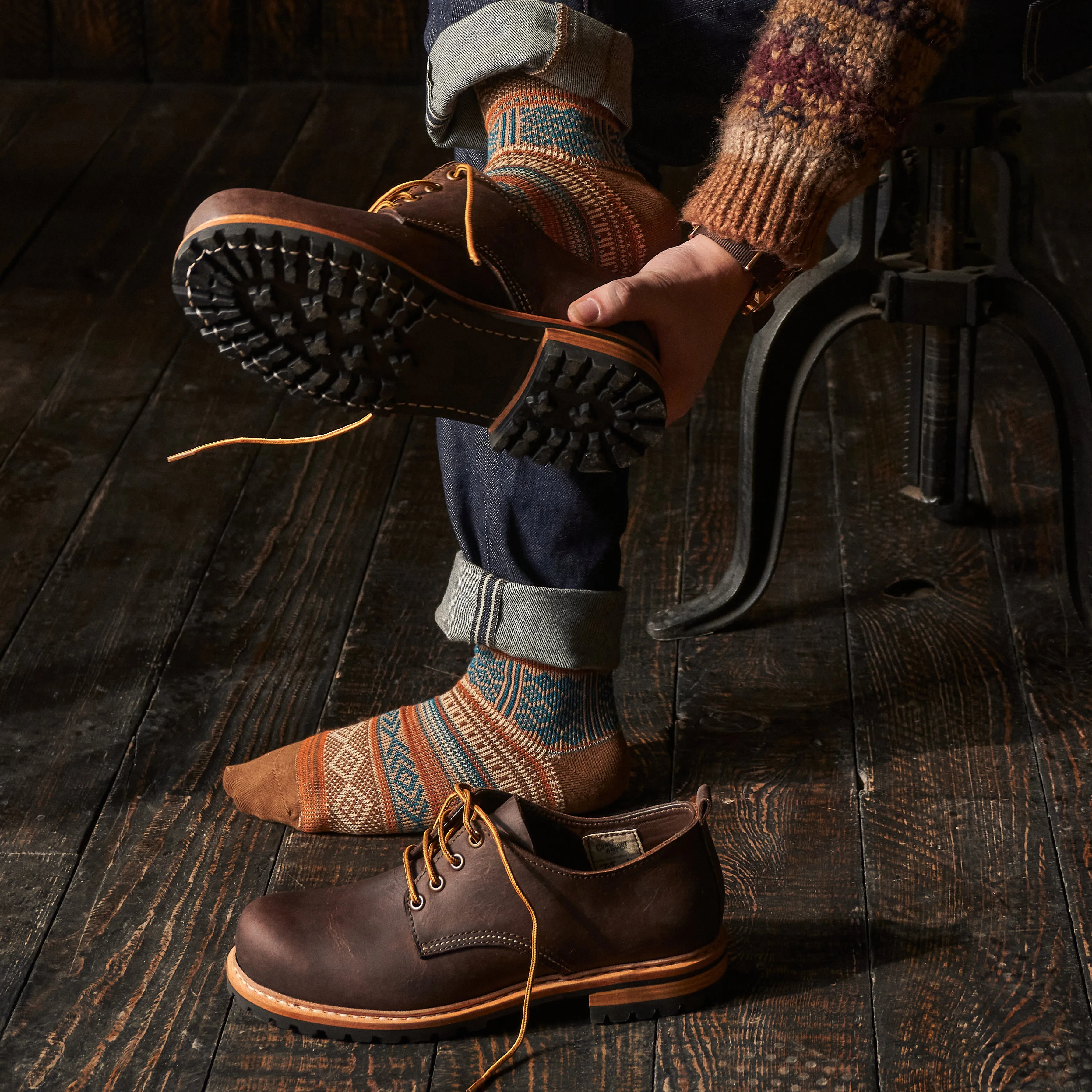 Task Shoes (Vintage Brown) Goodyear Welted