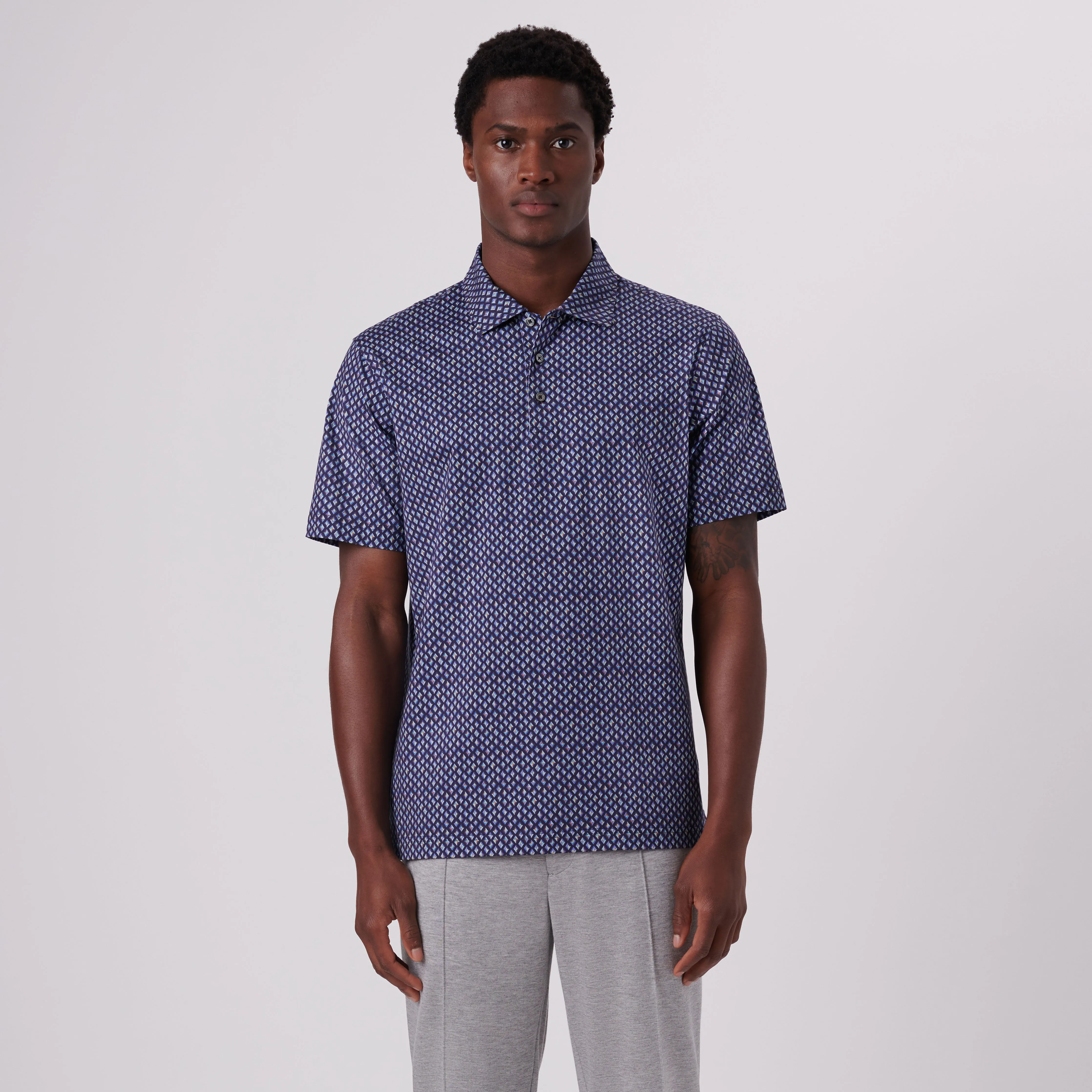 Victor Diamond Print OoohCotton Polo