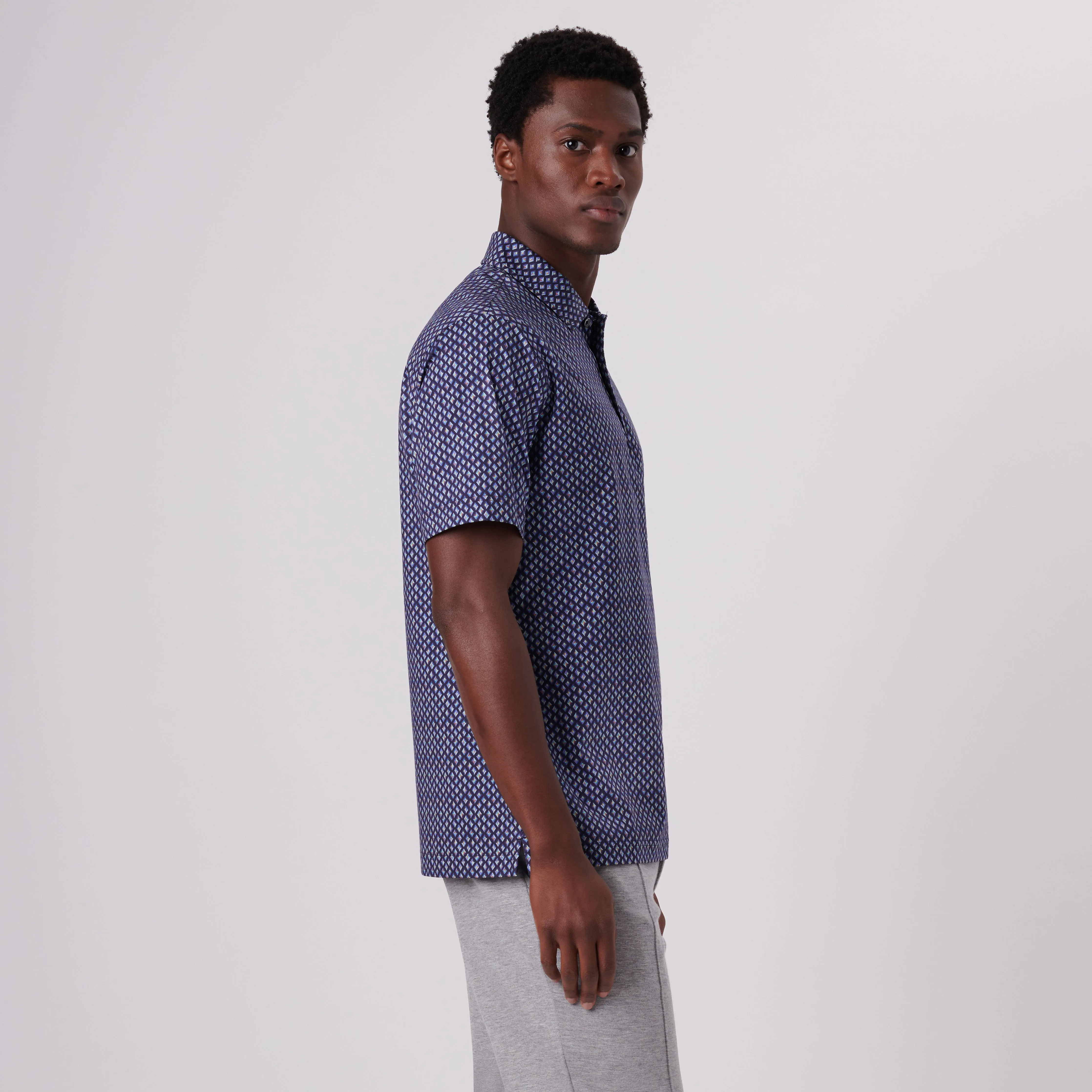 Victor Diamond Print OoohCotton Polo