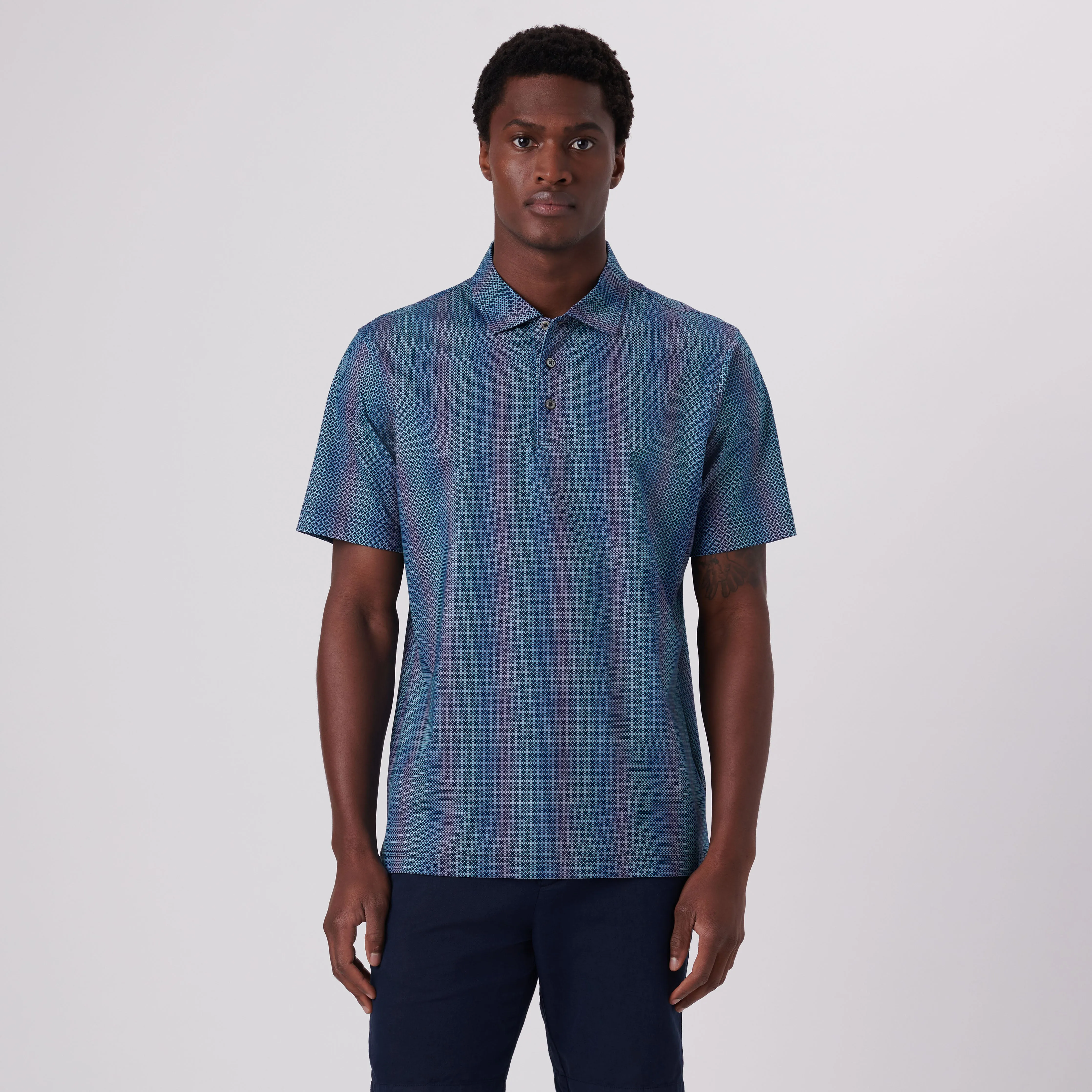 Victor Mandala Print OoohCotton Polo