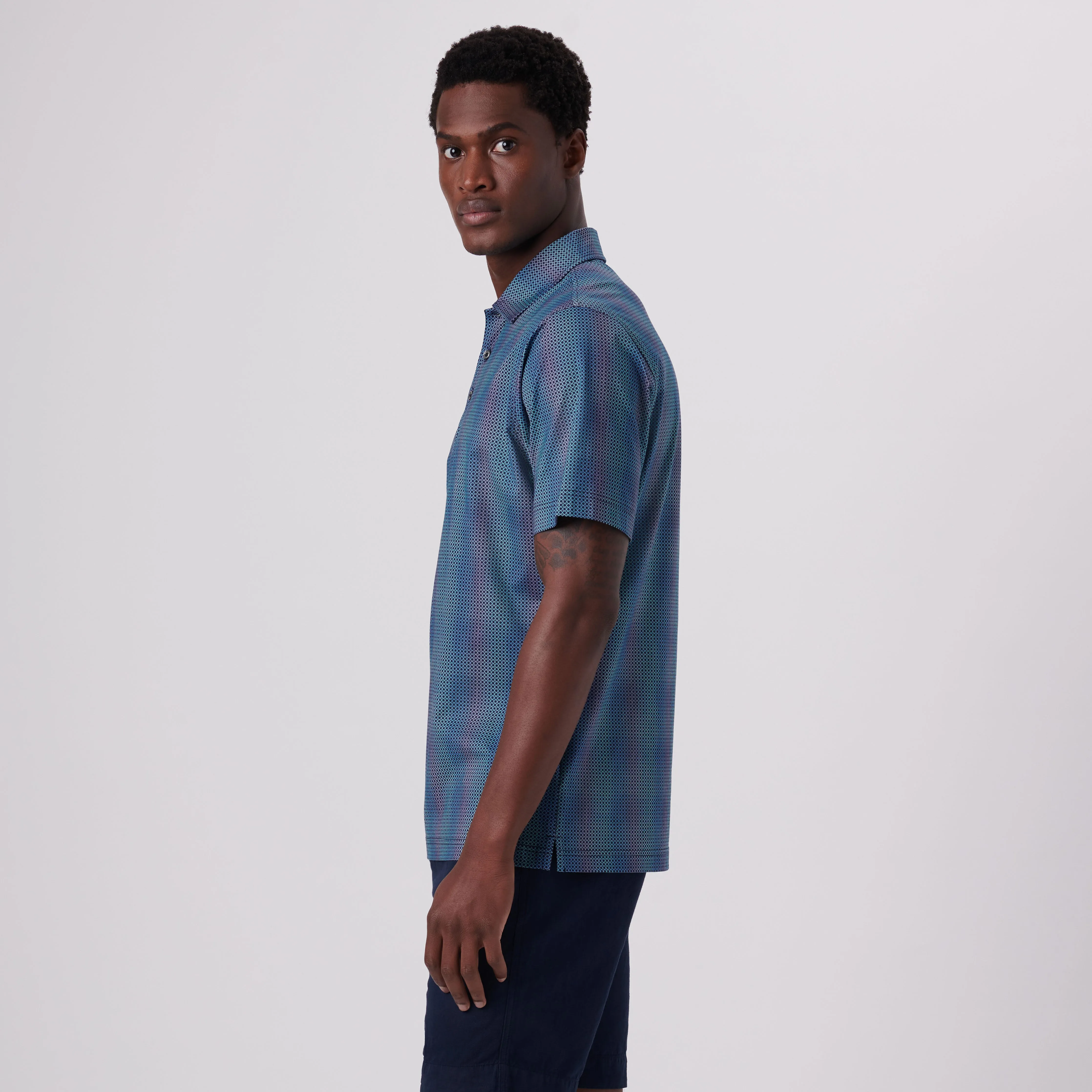 Victor Mandala Print OoohCotton Polo