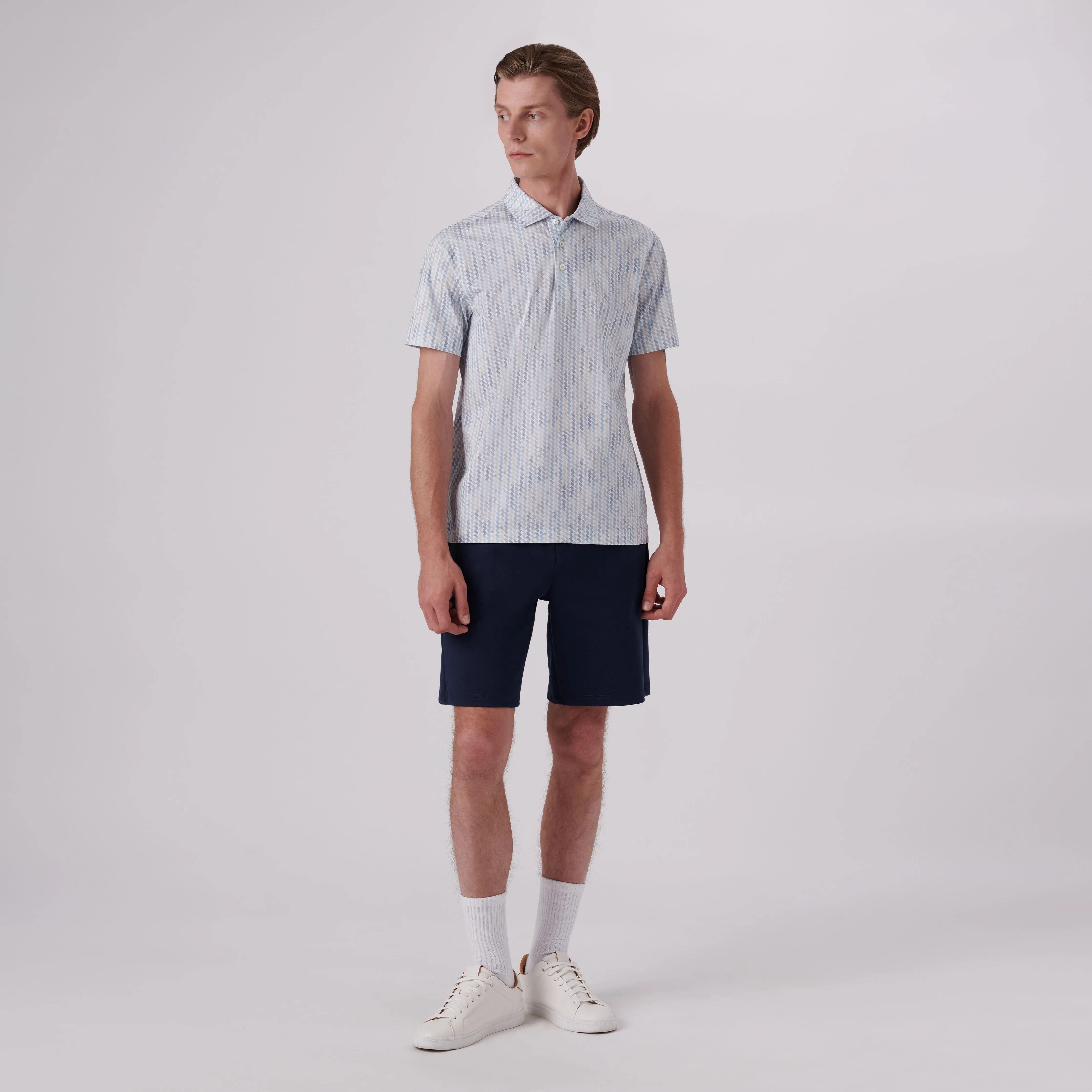Victor Ribbon Stripe Print OoohCotton Polo