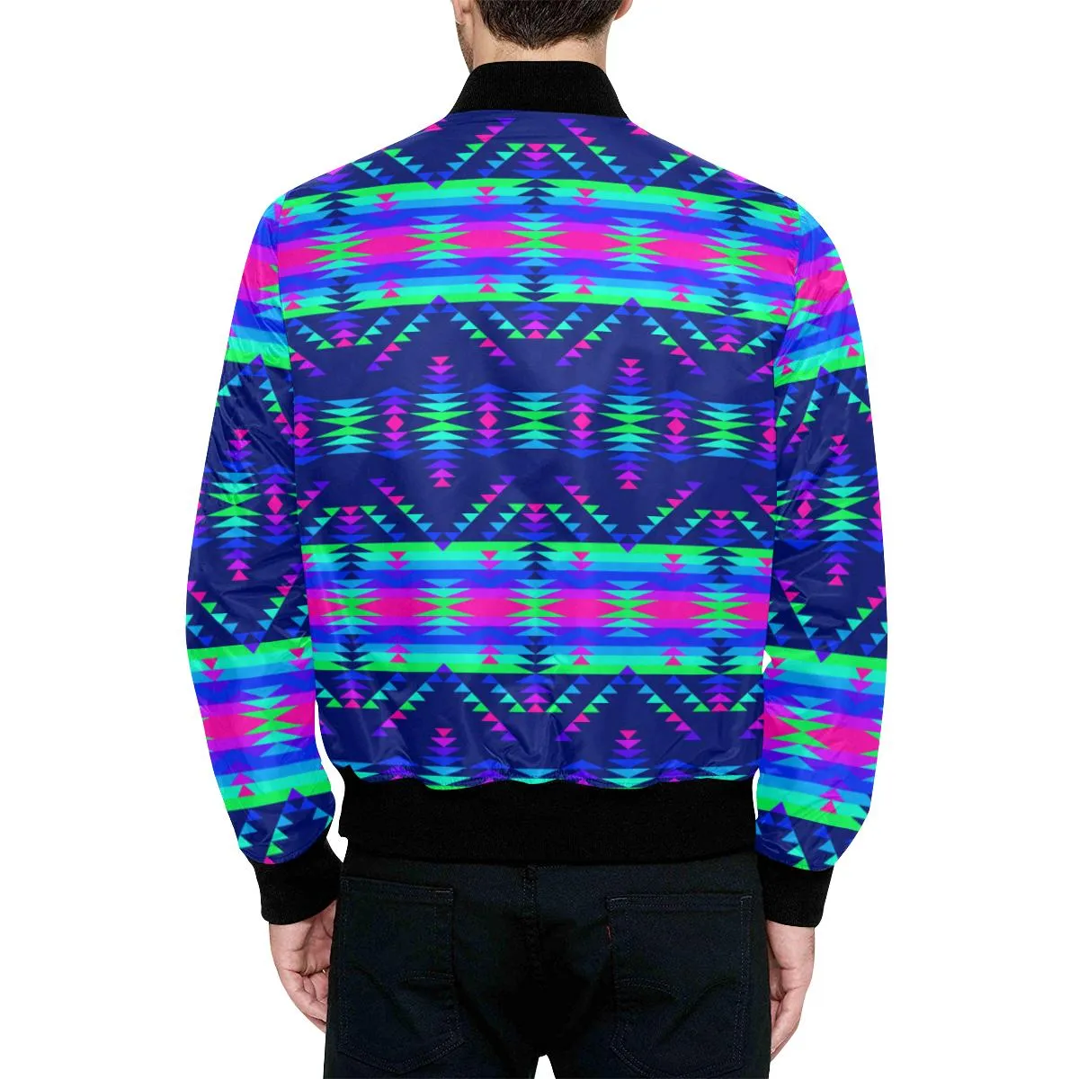 Visions of Peace Talks Unisex Heavy Bomber Jacket with Quilted Lining