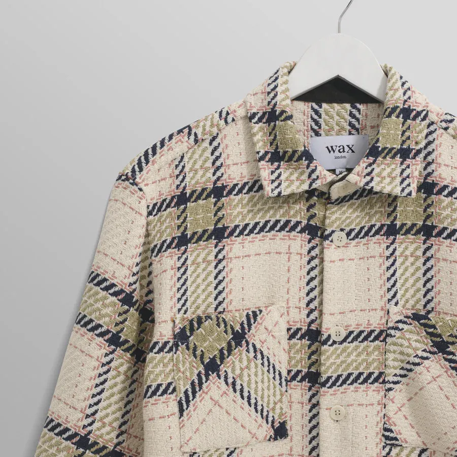 Whiting Overshirt Harp Check (Ecru   Sage)