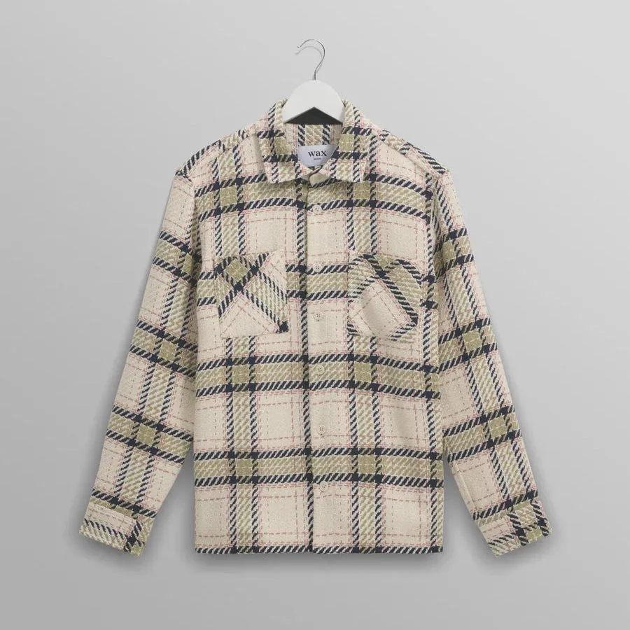 Whiting Overshirt Harp Check (Ecru   Sage)