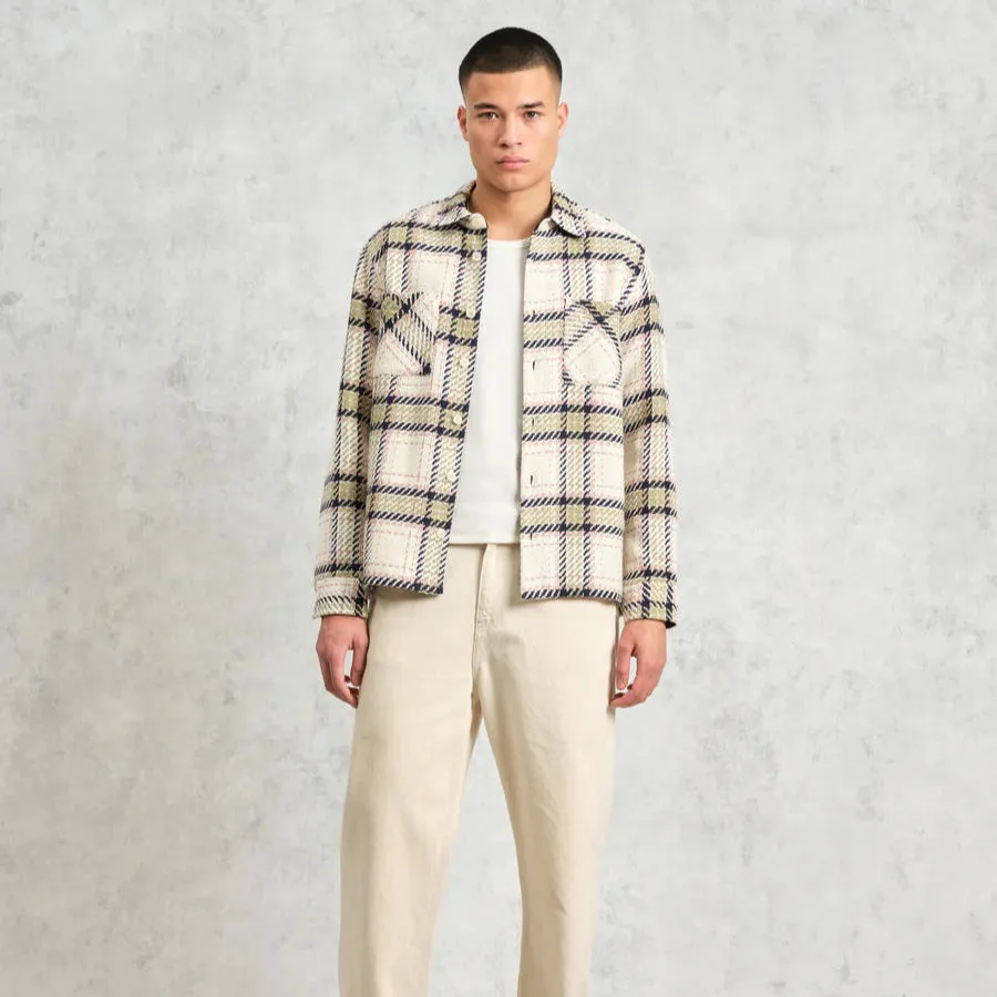 Whiting Overshirt Harp Check (Ecru   Sage)