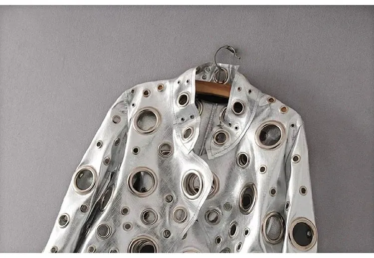 Women's Evelin Cropped Faux Leather Moto Jacket