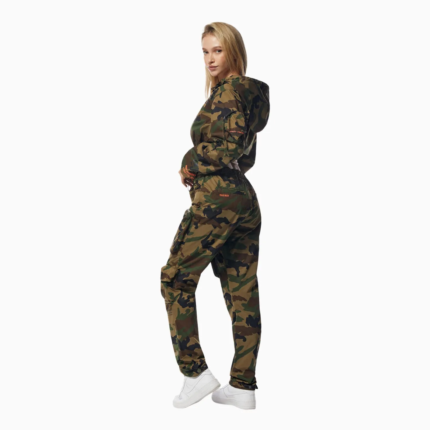 Women's Relaxed Utility Cropped Windbreaker Outfit
