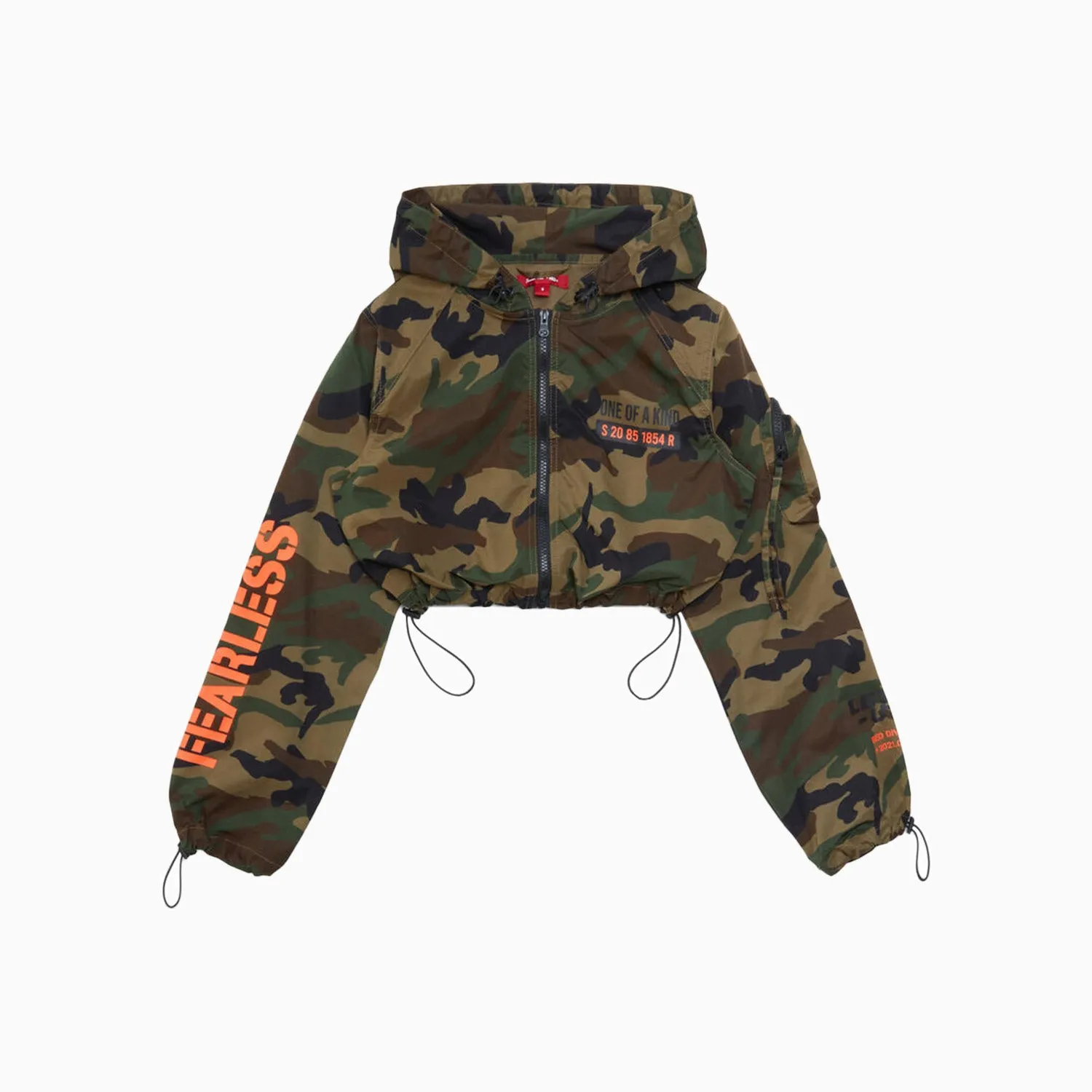Women's Relaxed Utility Cropped Windbreaker Outfit