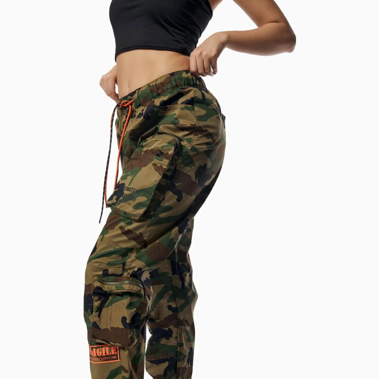 Women's Relaxed Utility Cropped Windbreaker Outfit